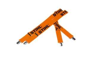 Bretelles, 110 cm, orange, avec clips en métal